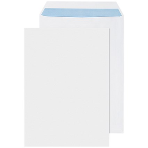 Q-Connect C4 Envelopes, Self Seal, 100gsm, White, Pack of 250
