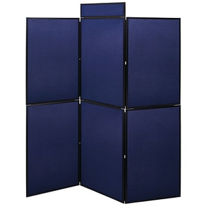 Announce 7 Panel Exhibition Board, 2000x1800mm, Blue