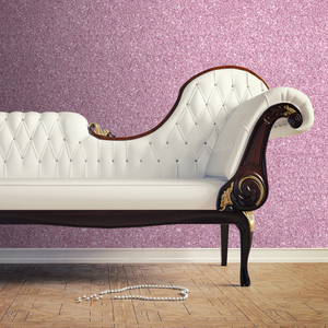 Muriva Sparkle Plain Soft Pink Glitter Wallpaper - 601530