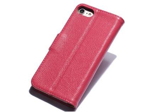 Premium Leather Wallet Case for iPhone SE 2 / SE 3 - Pink
