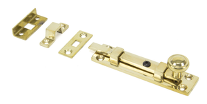 Universal Knob Bolt - Polished Brass - 4"