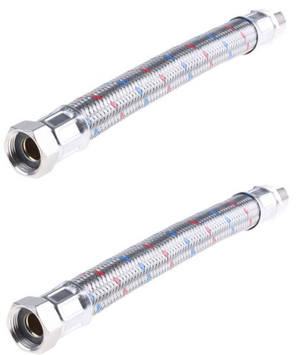 1" Flexible Hose Set - 600mm length - Male & Female Connection