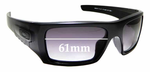 Sunglass Fix Replacement Lenses for Oakley Det Cord OO9253 - 61mm Wide