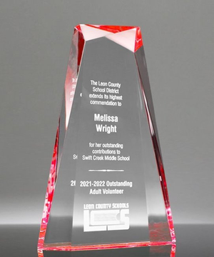 Cardinal Jewel Acrylic Award
