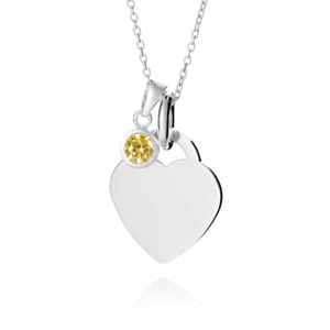 Personalised November Birthstone Necklace