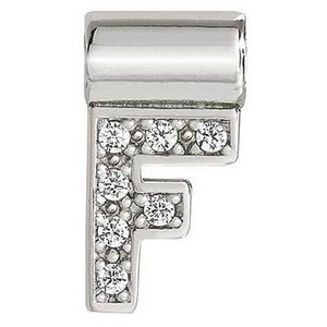 Nomination SeiMia Silver Cubic Zirconia Letter F Pendant 147115/006