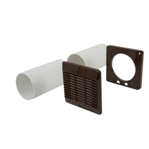 Vent Axia 100mm 4"  Wall Fitting Kit Brown