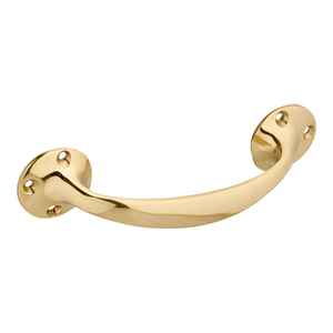 Victorian Style Bow Shaped Cabinet/Drawer/Door Pull Handle - 152mm - Brass - Elite Knobs & Handles