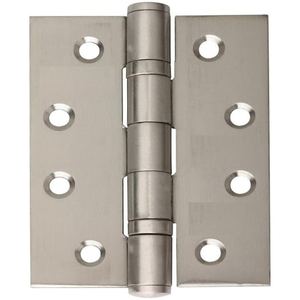 Ball Bearing Hinge - 102mm - Satin Nickel - Pair - Hardware Solutions