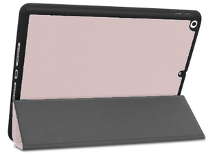 Premium Slim Synthetic Leather Flip Case with Stand for iPad 7/8th Gen - Rose Gold