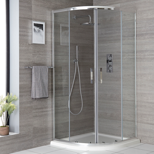 Milano Portland - Quadrant Shower Enclosure with Tray - 760mm