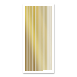 0.7mm 1mm 1.5mm Mixed Width Straight Lines Gold Self Adhesive Stickers
