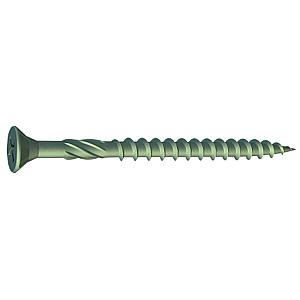 4.5 x 70 Timco Countersunk Decking Screw PZ2 Organic Green 70SOLOD200