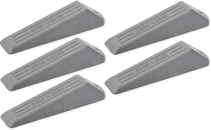 Grey Rubber Door Wedge Stop - Pack of 5 - Hardware Solutions