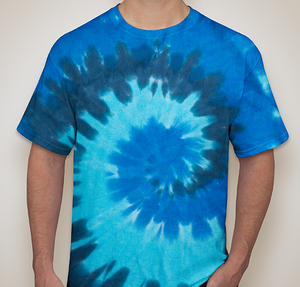 Port & Company Tie-Dye T-shirt - Ocean Rainbow