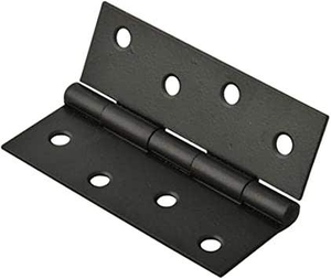 100mm Steel Butt Hinge Black (Pair)