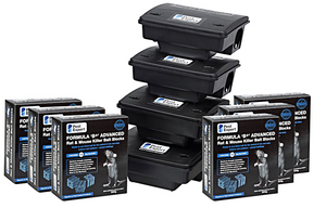 Rat Bait Block Kit 2 (3kg Blocks and 4 Bait Boxes)