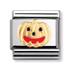 Nomination CLASSIC Gold Halloween Pumpkin Charm 030216/05