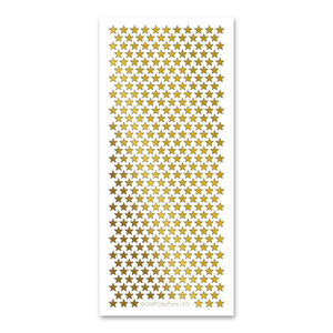 5 Point Stars (S) Gold Self Adhesive Peel Off Stickers