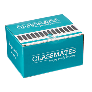 Classmates Slim Barrel Whiteboard Marker - Black - Bullet Tip - Pack of 100