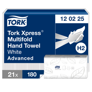 TORK Xpress White Multi Fold Hand Towel - 2 Ply - Pack of 20