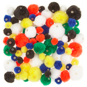 Classmates Threadable Pom Poms - Pack of 100