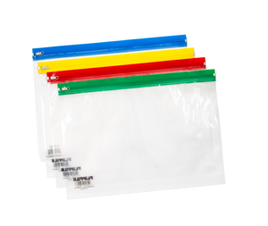 Bulky Zip Wallet - A4 - Assorted - Pack of 100