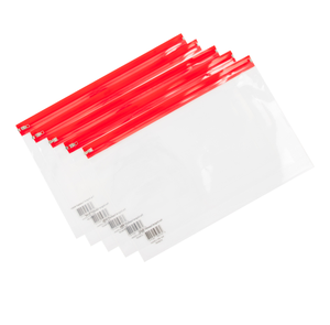 Zip Wallet - 405 x 255mm - Red - Pack of 25