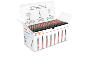 edding 361 Whiteboard Marker Pens - Black - Fine Tip - Pack of 200