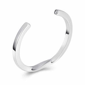 Silver Urn Ashes Bangle