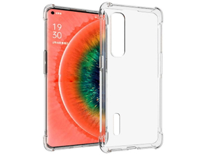 Gel Case with Bumper Edges for OPPO Find X2 Pro - Clear