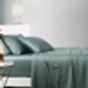 Soho 1000TC Cotton Fitted Sheet Forest Green King Bed Extra Depth