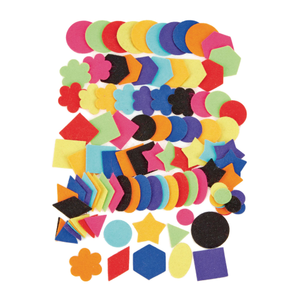 Classmates Self Adhesive Felt Shapes - Pack of 100