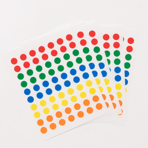 Classmates Circular Stickers - Assorted Coloured - Pack of 350