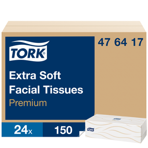 TORK Extra Soft Facial Tissues - White - Pack of 24