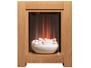 Adam Monet Fireplace Suite in Oak with Electric Fire, 23 Inch