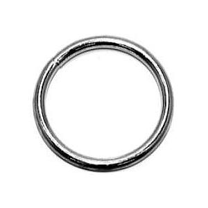 10mm x 75mm ID Welded Steel Ring Zinc Plated