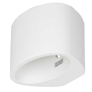 Searchlight Gypsum G9 Oval Plaster Wall Light White