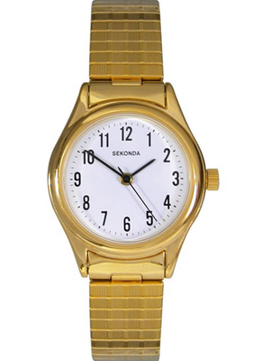 Sekonda Easy Reader Gold Plated Expandable Watch 4602