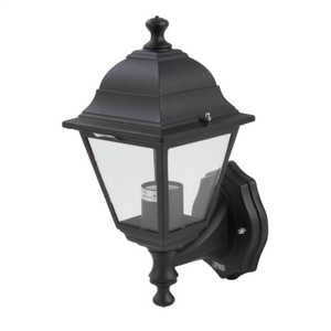 Firstlight 4 Panel 230V ES GLS Uplight Outdoor Lantern Black