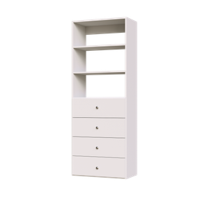 Vista 4 Drawer Shelf Tower
