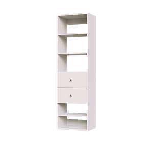 Vista 2 Drawer Shelf Tower