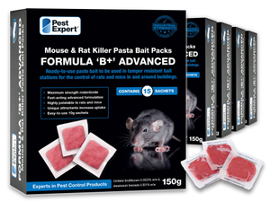 Formula 'B' Rat & Mouse Poison Paste Bait 1.5kg (10 x 150g)