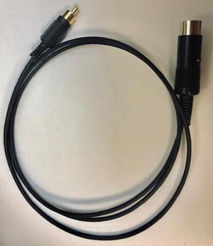 Ptt switching lead phono RCA plug for Icom 13-pin
