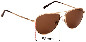 Sunglass Fix Replacement Lenses for Serengeti Alghero - 58mm Wide