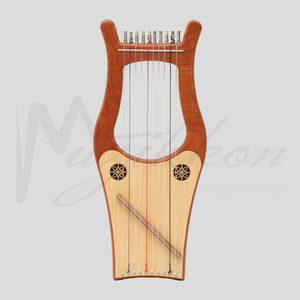 Muzikkon Mini Kinnor Harp, 10 String Red Cedar