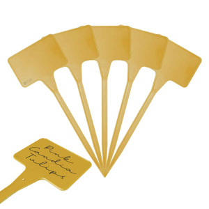 6" (15cm) Plastic Plant T Labels - Beige, 200