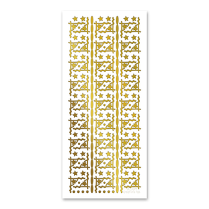 Star Corners  Gold Self Adhesive Stickers