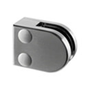 Glass Clamp - D Shape - Flat - Zinc - Model 27