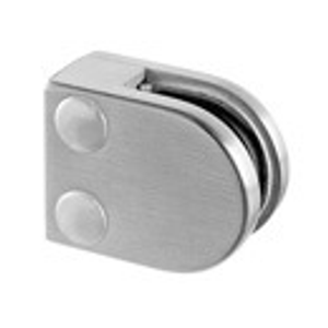Glass Clamp - D Shape - Flat Mount - Model 27